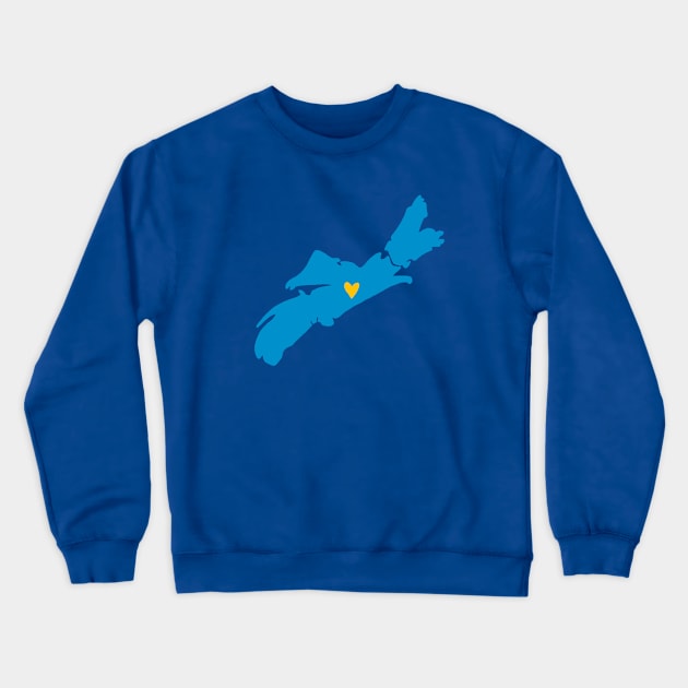 Nova Scotia Love Crewneck Sweatshirt by Carabara Designs